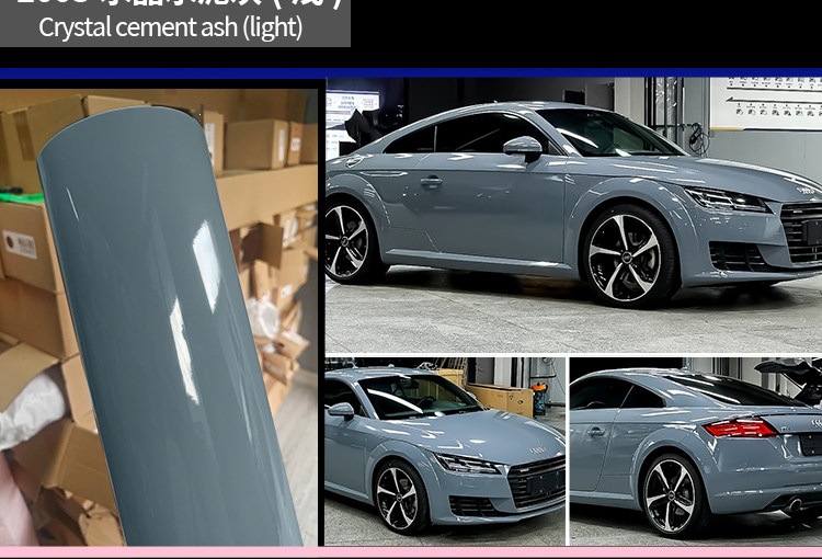 Car color change film, full car body wrap, car protective film, PET crystal black, white, blue, gray, whole roll wholesale