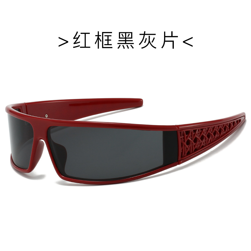 Gafas de sol con diadema de una pieza con sentido futurista anti-ultravioleta, celebridades de Internet, fotografía, ciclismo, gafas de sol deportivas, sentido avanzado