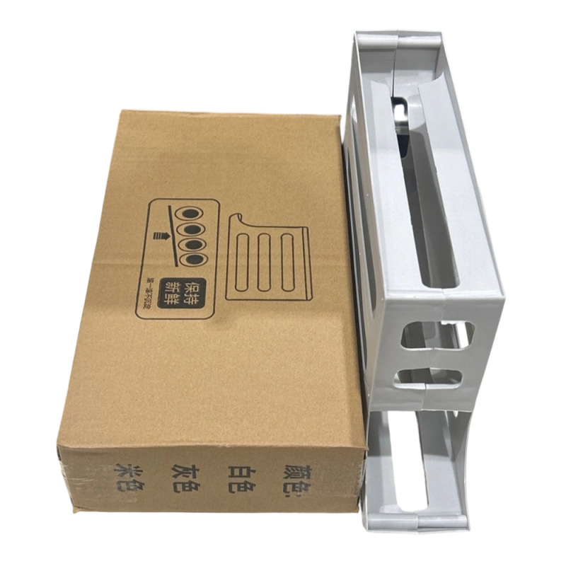 Caja de almacenamiento de huevos de aire de crema refrigerador automático relleno de cuatro capas caja de preservación de huevos de plástico de gran capacidad