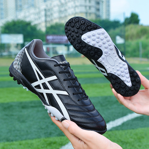 Children and Adults Football Shoes for Boys and Girls, Primary School Students, Boys' Crumb Rubber TF Sports Training Shoes, Firm Ground, Synthetic Grass Compatible