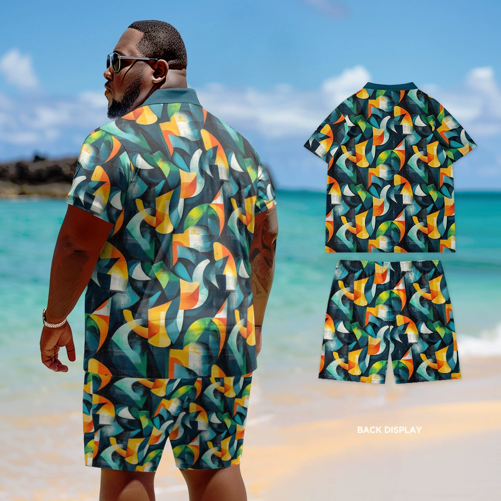 Summer universal polo, design set, European style, oversize, plus size
