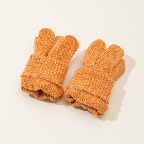 Boy kindergarten baby winter gloves children boy finger warm girl baby cute five finger gloves