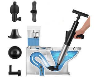 Stainless steel bucket toilet pipe dredge toilet sewer floor drain blockage high pressure integrated one-shot