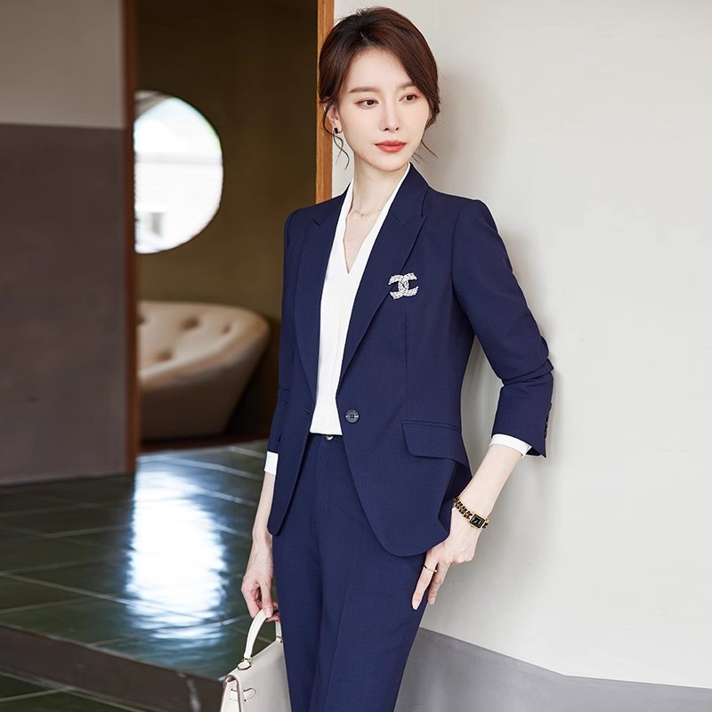 Women's formal suit, suit, professional suit, interview work suit, spring and autumn workplace high-end sense, temperament, suit jacket