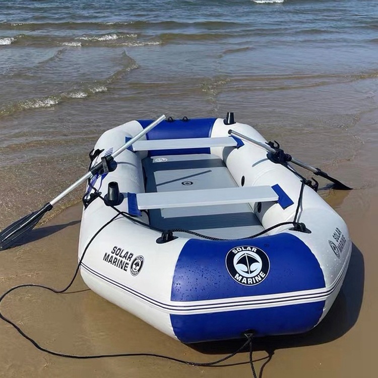 橡皮艇加厚皮划艇漂流冲锋舟硬底路亚艇折叠专业捕钓鱼气垫船