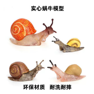 Children's Cognitive Soft Animal Solid Simulation Snail Snail Mini Snail Model Toy Micro Landscape Decoration