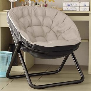 Single Bedroom Balcony Folding Leisure Folding Chair Student Dormitory Bedroom Sofa Leisure Backrest Recliner with Footrest