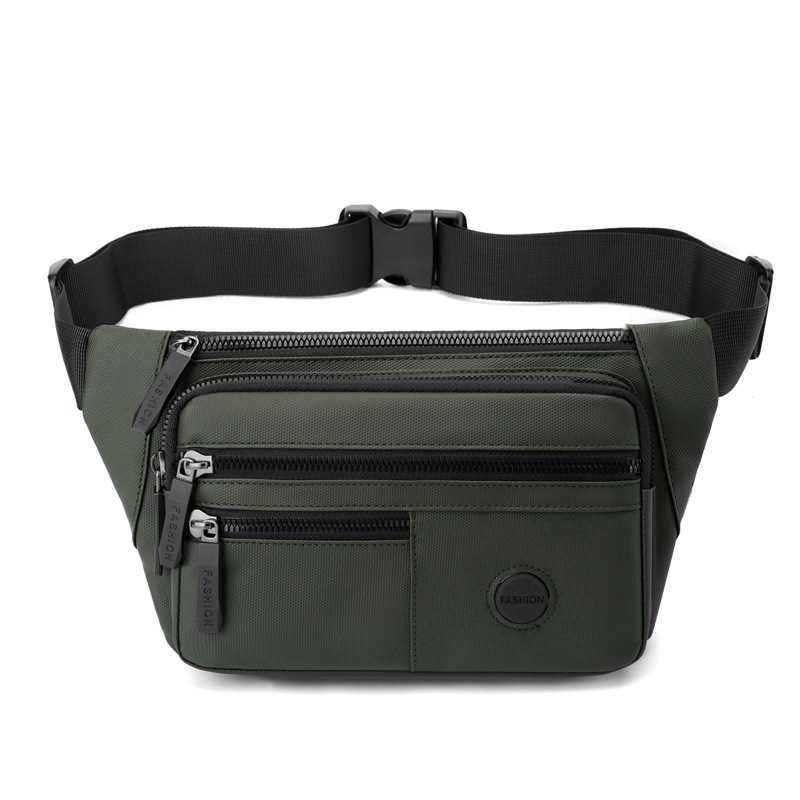 Cross-border nuevo bolso deportivo de cintura ocio película de cuero simple hombre mochila de hombro de gran capacidad bolso portátil multicapa