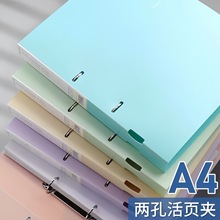 两孔活页夹外壳a4文件夹双夹可拆卸资料册打孔环扣档案试卷收纳夹