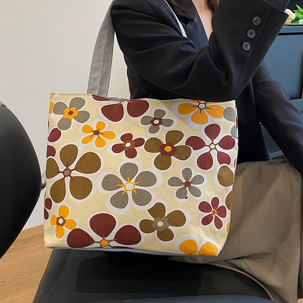 ethnic cartoon one-shoulder bag