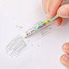 Cartoon pencil for elementary school students, children's eraser, brush, 6 pieces