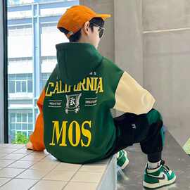 童装男春秋季套装2025新款男童卫衣两件套中大童休闲运动网红潮流