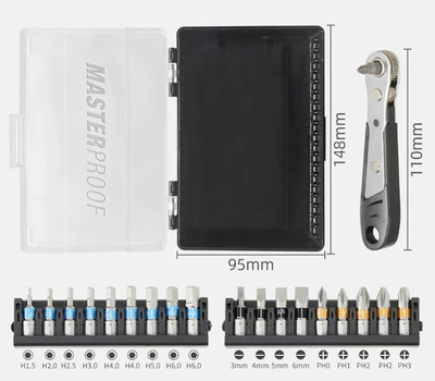 Mühərrik tənzimləmə alətləri – short handle mini socket - set-of-20-pieces