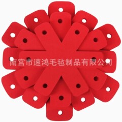フェルトの食事マットを提供します。不織布は鍋の底にくっつかないので、保護マットは六角形の不織布の断熱マットを吸います。
