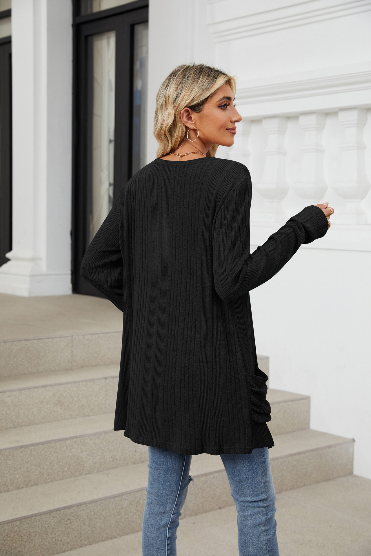 490g Weight Long Sleeve Sleeve Length Placket Placket Type Regular Sleeve Sleeve Type Nylon, Spandex, Polyester Fabric Type Long Top Length Cardigan Tops Type Holiday, Daily Occasion Collarless Neckline Regular Fit Fit Type Solid Color Pattern Winter, Autumn Season Women's Gender Casual, Elegant Style Wholesale Women's Casual Elegant Solid Color Long Sleeve Sweaters & Cardigans 53