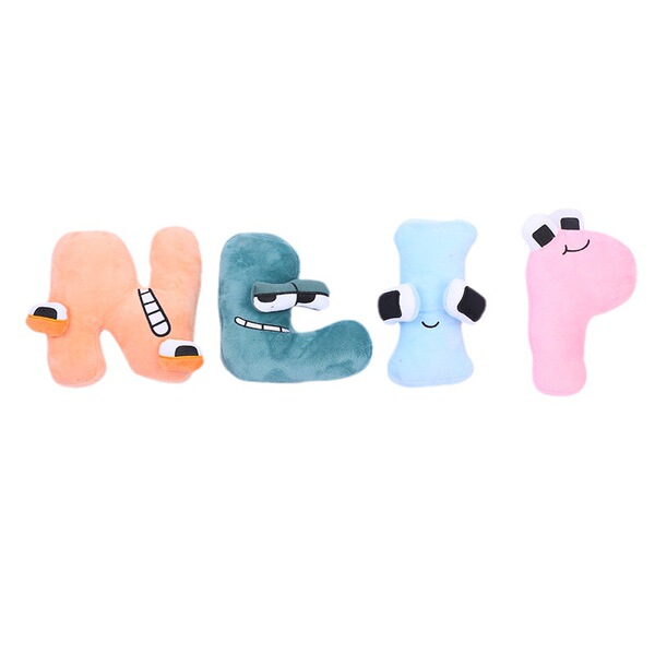 A cartoon animal AlphabetLore plush toy brings imagination across…