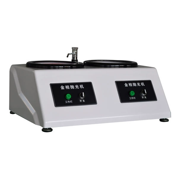 Металлографический шлифовально-полировальный станок типа PG-2T, настольный металлографический полировальный станок для образцов, двухдисковый металлографический шлифовальный станок с фиксированной скоростью