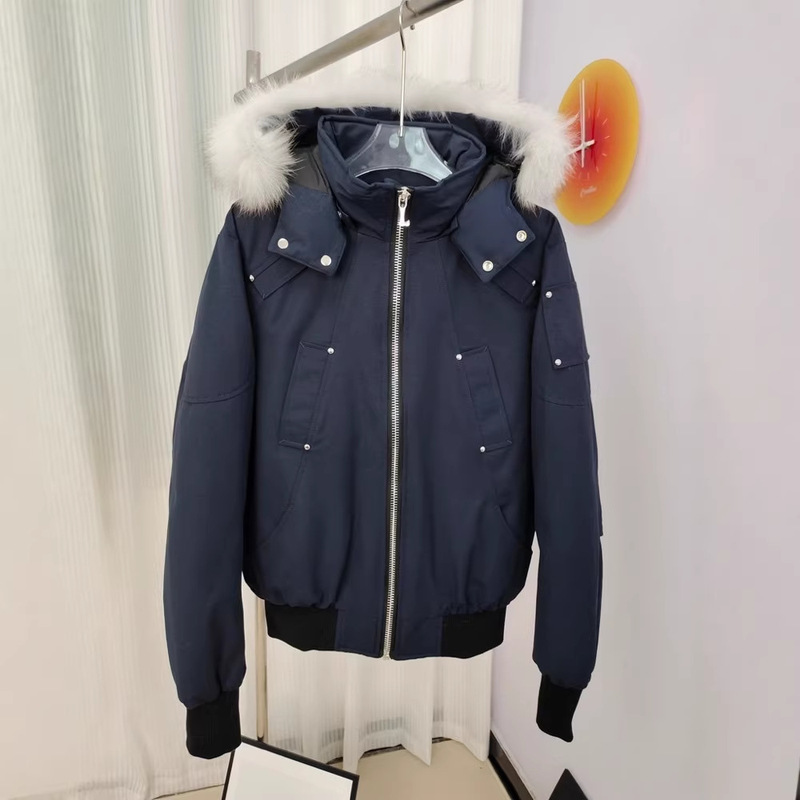Scissor Hooded 02 Model Large Size Goose down Jacket Coat with Fox Fur Collar Unisex Parka Loose Fit Scissor Hooded 02 Model Large Size Goose down Jacket Coat with Fox Fur Collar Unisex Parka Loose Fit
