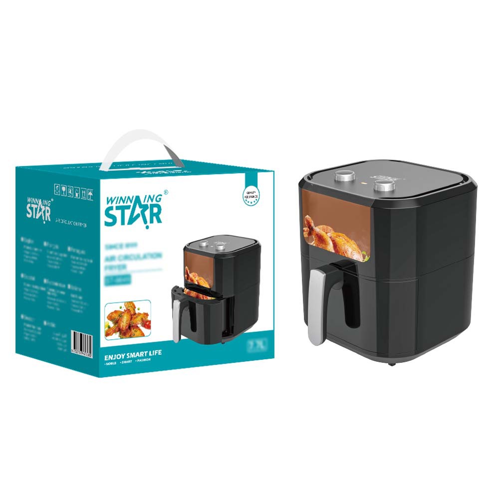 Winningstar estándar británico estándar europeo de gran capacidad 7.7L pollo frito papas fritas huevo tarta barbacoa multifunción freidora de aire