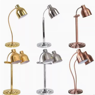 Single and Double Head Buffet Food Insulation Table Lamp Catering Heating Lamp Buffet Barbecue Lamp Food Warm Food Lamp Commercial