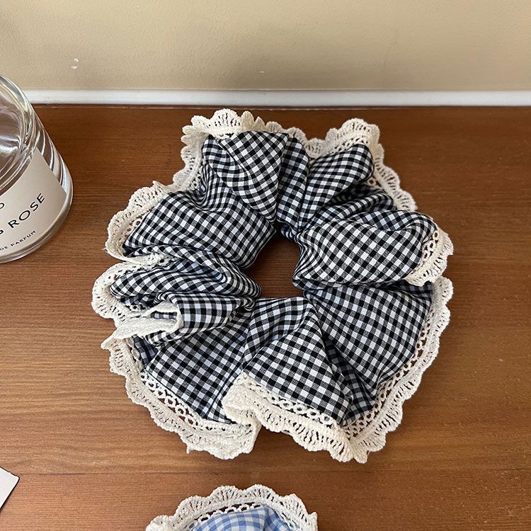 Primavera y verano coreanos, anillo de cabello de intestino grueso, nuevo tipo de cabello de cabello de cola de caballo, flor de bosque, cabello de sensación superior, adornos de cabello para mujeres