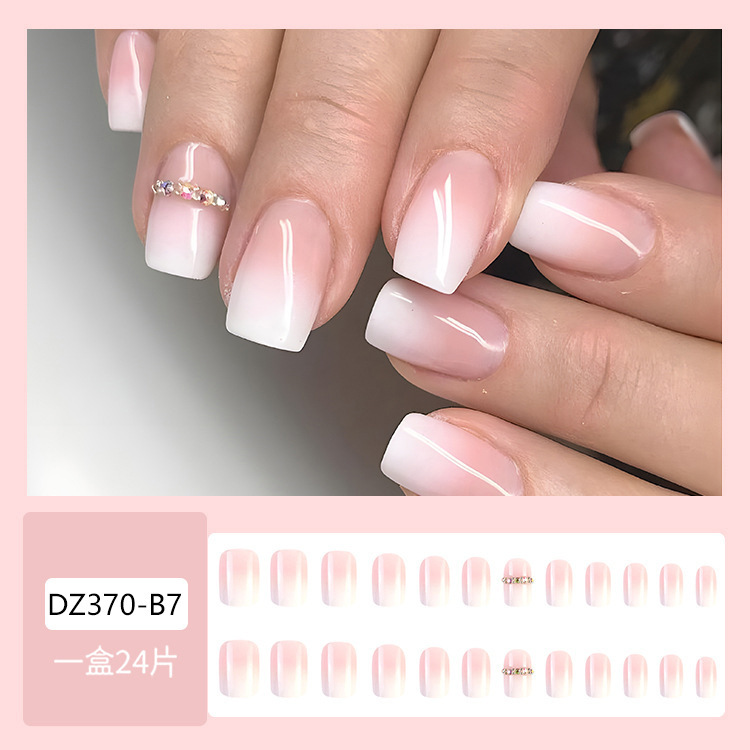 Promoción de tiempo limitado transfronteriza parches de uñas simples chicas calientes parches de uñas falsas al por mayor comercio exterior desgaste parches de uñas image 24