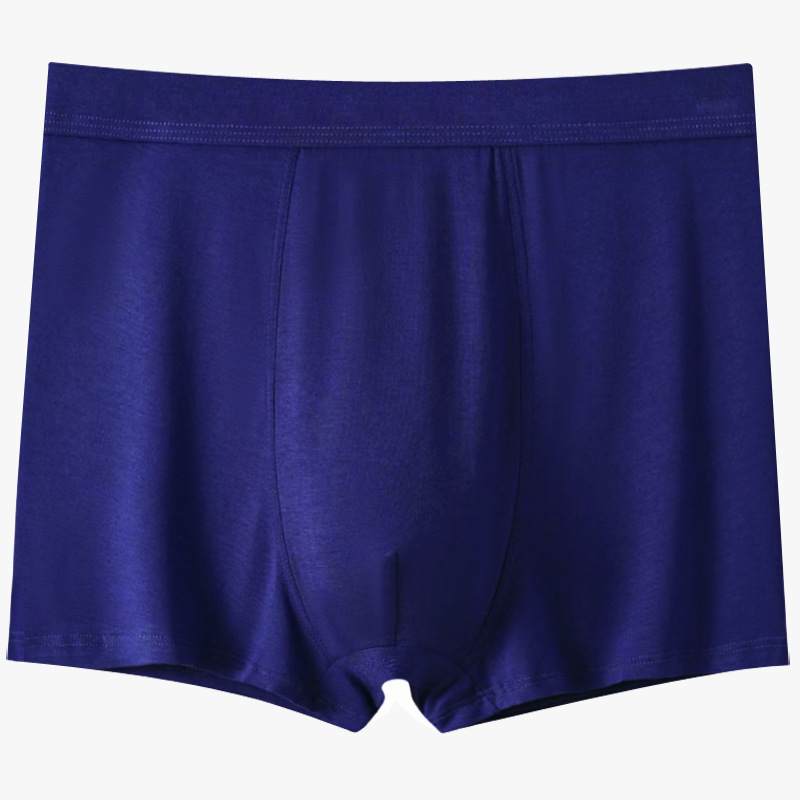 Men's plus size non-side seam high waist soft thick cotton boxer briefs comfortable middle-aged and elderly underpants factory wholesale