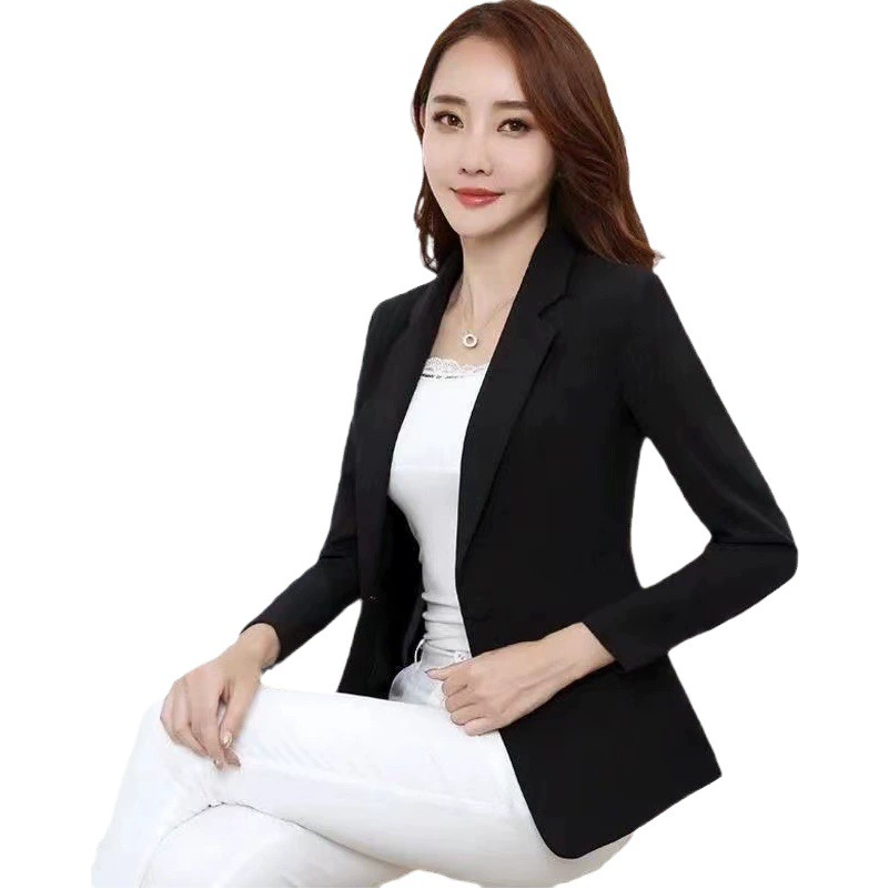 Маленький пиджак для женщин Весна и осень женский костюм в Корейском стиле 2023 Новый Повседневный тонкий топ в Корейском стиле для женщин