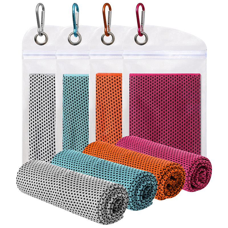 New Summer Sports Ice Towel Yoga Fitness Cooling Towel Outdoor Running Cool Sweat Wipe Cold Feeling Towel