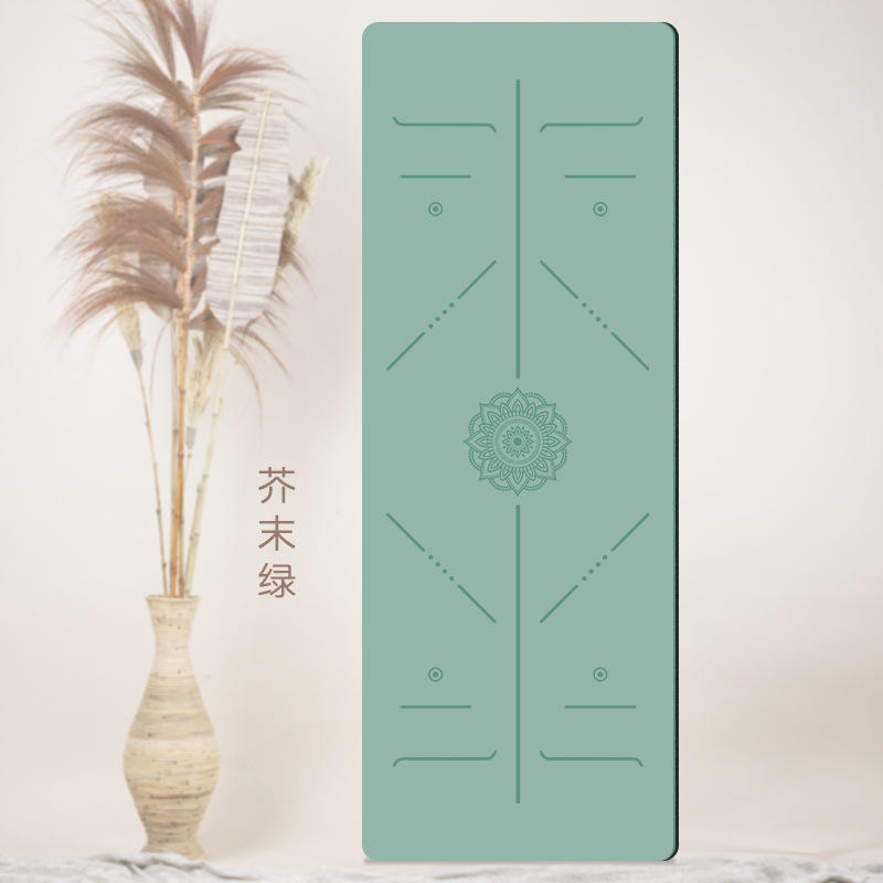 Factory Direct PU tuhao mat natural rubber yoga mat household non-slip shock absorption static professional fitness yoga mat