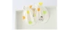 Yellow gloves, on elastic band, with little bears