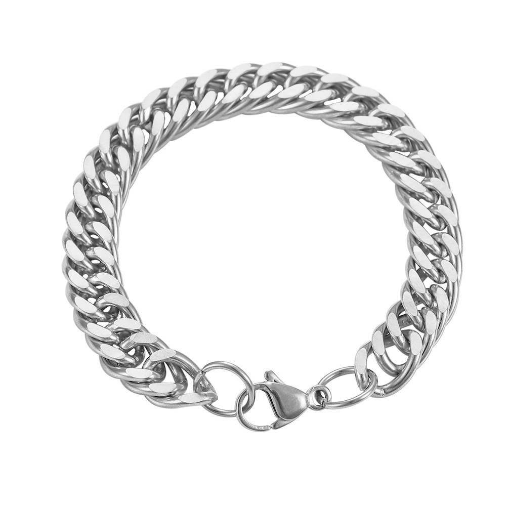 Titanium Steel Star Bracelet Thick Wide Flat Women Men's Bracelet Personality Aggressive Trendy Business Jewelry Bracelet