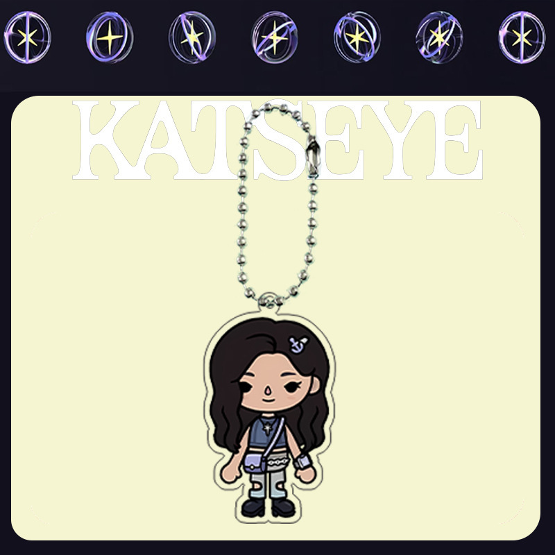 KATSEYE托卡少女心亚克力卡通钥匙扣开箱可爱礼物梅根周边|undefined
