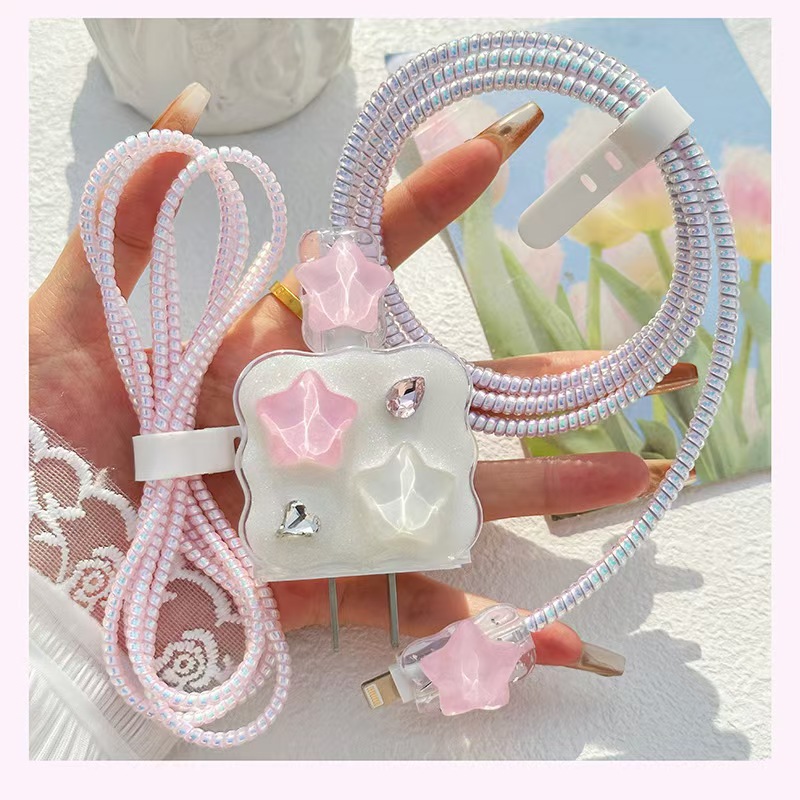 Para Apple 14 línea de datos cubierta protectora iPhone13 cargador cabezal 12promax bobinado estuche para iPad