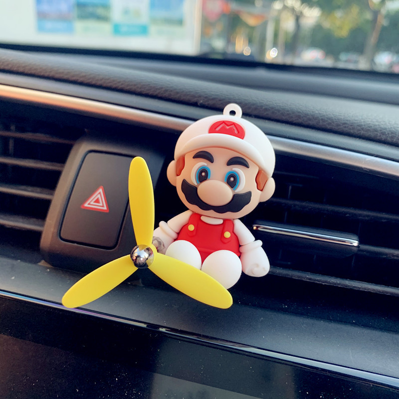Mario Car Perfume Aire acondicionado Salida de aire Decoración del automóvil Aromaterapia del automóvil Decoración del automóvil Decoración del automóvil Adornos de dibujos animados Fragancia