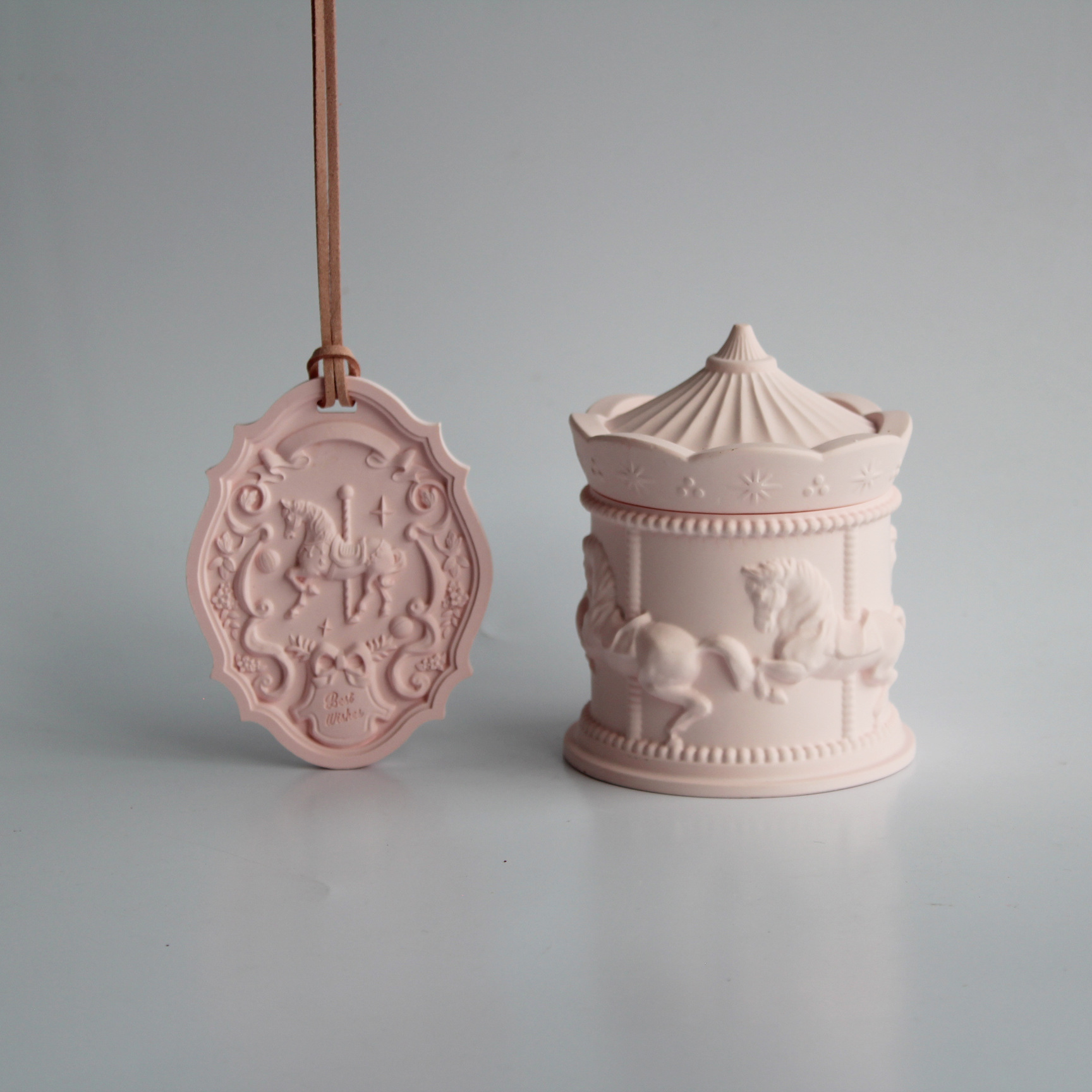 Aromatherapy Candle Holder Rotating Carousel Natural Soy Wax Gift_voghion.com