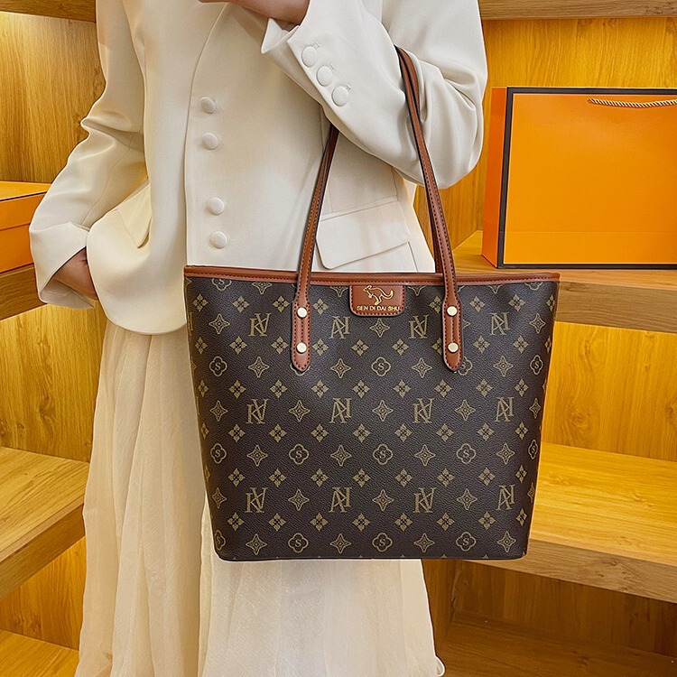 Cross-Border Tote Bag, Large-Capacity Bag, Women's Casual Versatile Shoulder Bag, Personalized Printed Commuter Portable Armpit Bag for Women Cross-Border Tote Bag, Large-Capacity Bag, Women's Casual Versatile Shoulder Bag, Personalized Printed Commuter Portable Armpit Bag for Women