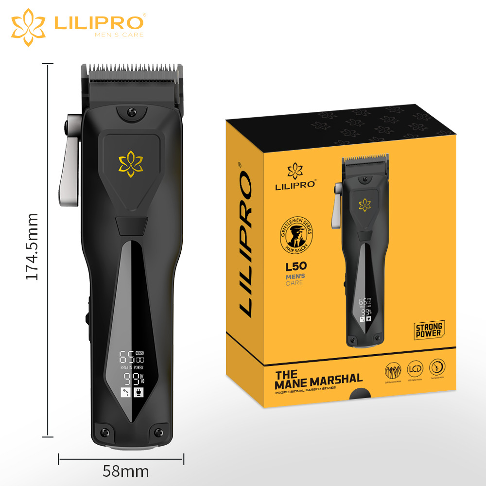 LILIPRO亚马逊专业发型师电推剪数显电动理发器跨境专业理发剪