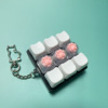 Nine-key black shell-white cat
