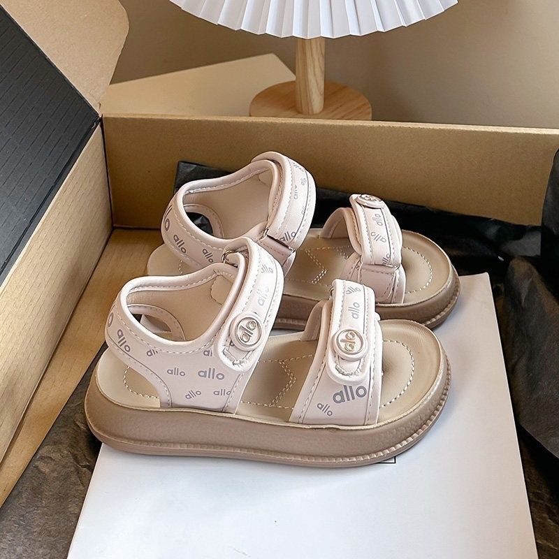 2026 primavera y verano de las niñas sandalias de suela suave nuevos niños sandalias de dedos abiertos moda versátil zapatos de playa zapatos princesa