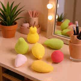 干湿两用葫芦形海绵化妆蛋细腻不吃粉遇水变大超软美妆蛋收纳便携