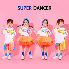 六一兒童表演服小學生校啦啦隊服幼兒園舞蹈合唱演出服卡通短袖夏