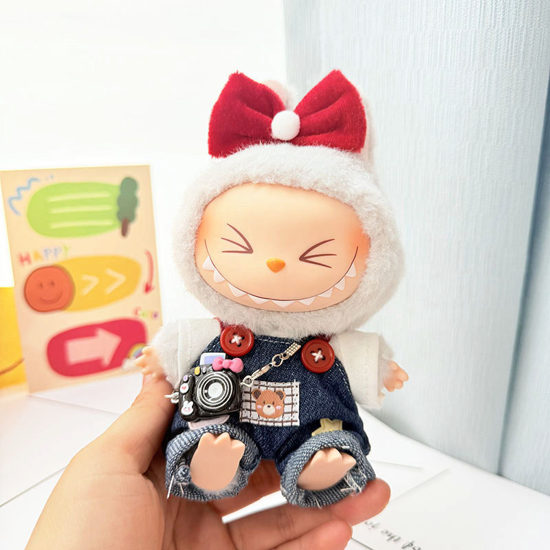 仅衣服] 一/二代La布布衣服挂件拉布布坐坐派对娃衣挂件草莓熊萌|undefined
