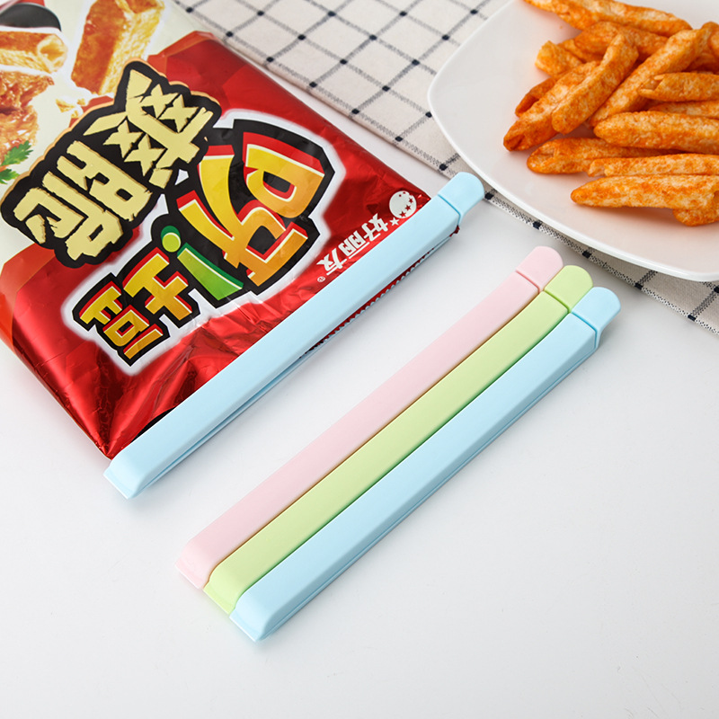 Colorful Large Food Sealing Clips 20cm Plastic Bag Clips Moisture-Proof Clips for Snacks and Milk Powder Food Sealing Clips