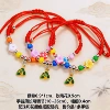 Green Rice Dumpling-Soft Peach Blossom Red Rope Bracelet [1 piece]