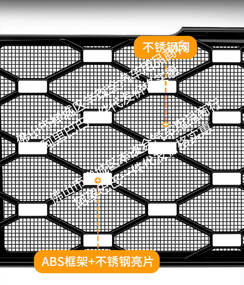 Suitable for Leapmotor D99 pure electric version/rechargeable version, integrated welded car insect-proof mesh, special accessory for the front grille