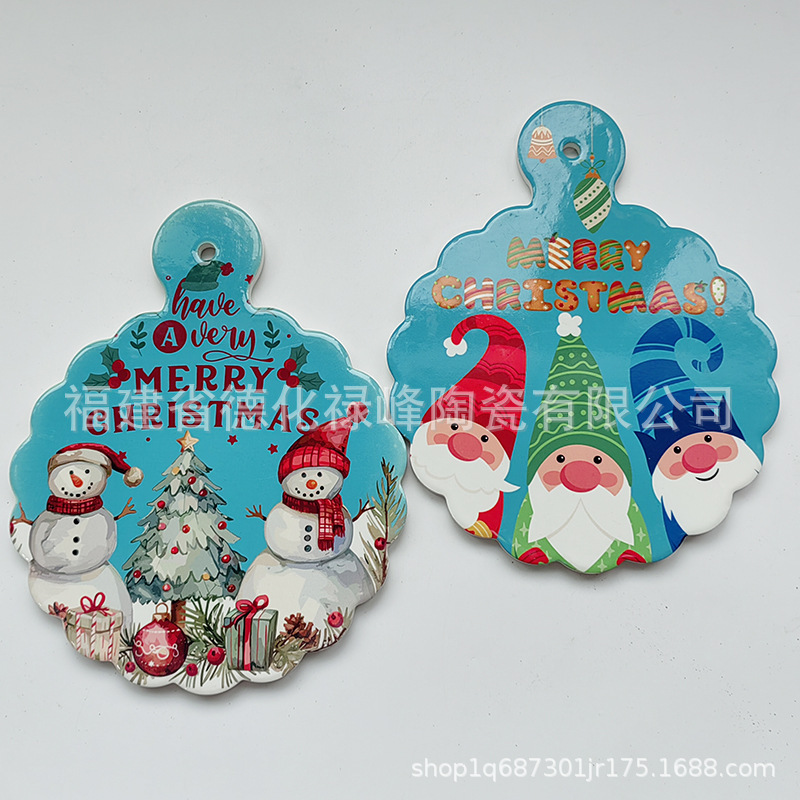 Customized Cross-Border Christmas Insulation Mats, Pot Mats, Bowl Mats, Dining Table Mats, Coasters, Home Plate Mats, Ceramic Anti-Scalding Insulation Mats
