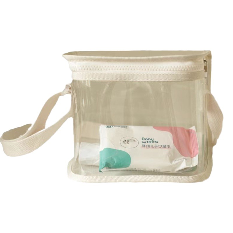 ins Korean Shoulder Children's Transparent PVC Crystal Beach Swimming Travel Photo Toy Snack Storage Crossbody Bag
