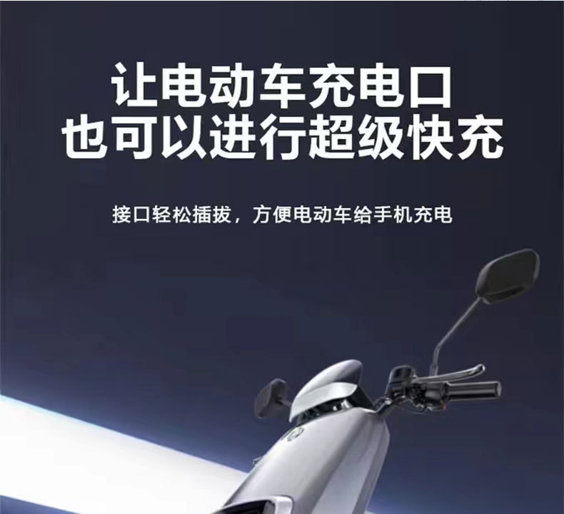 Electric Car Mobile Phone Charger 66W Fast Charging Flash Charging Converter 48v60v72v100v Universal Type