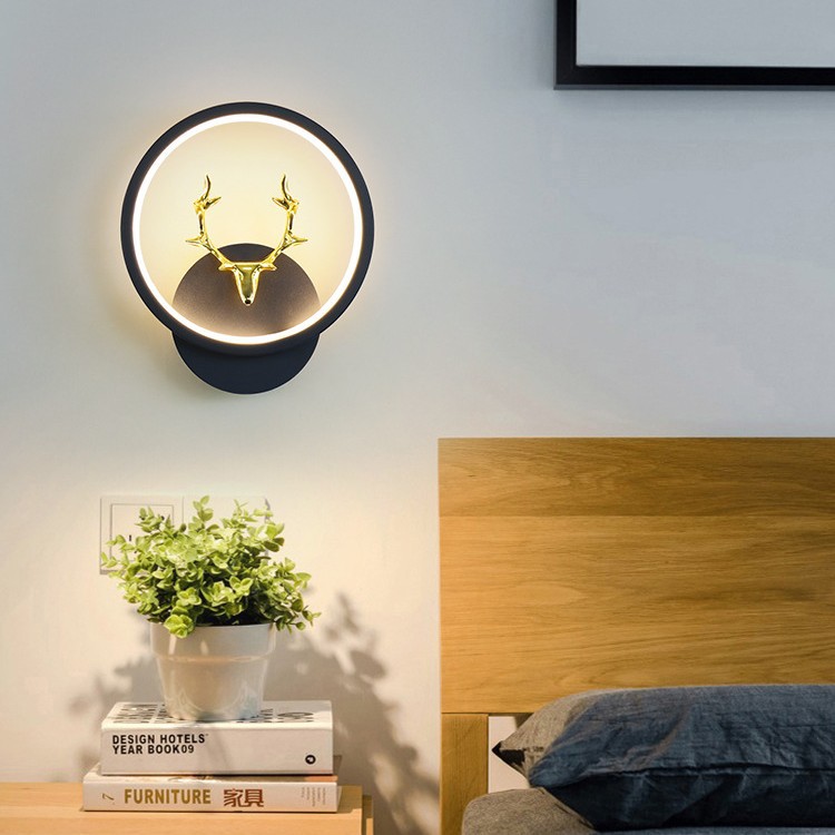 Pasillo lámpara de pared iluminación de pared pasillo led cabezal de cama moderna minimalista nuevo fondo escalera balcón entrada nórdica